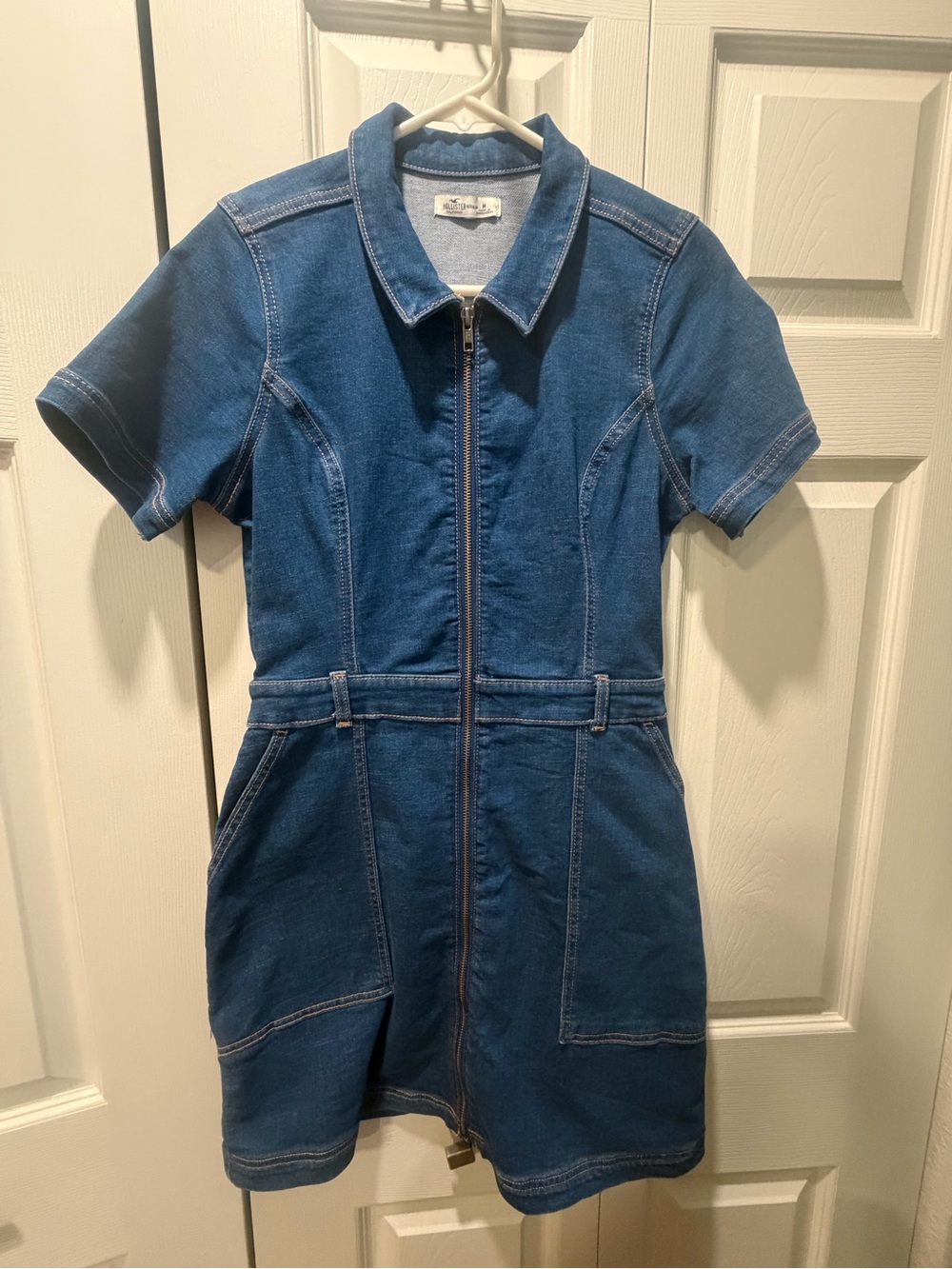 Hollister Deep Blue Denim Shirt Jacket
